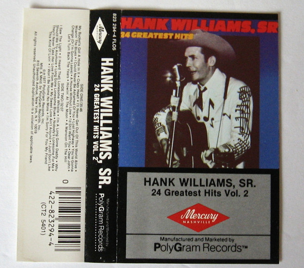 Hank Williams, Sr. - 24 Greatest Hits Vol. 2 | Releases | Discogs