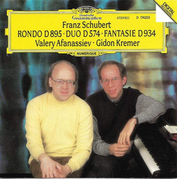 Rondo D895. Duo D574. Fantasie D934 | Franz Schubert (1797-1828)