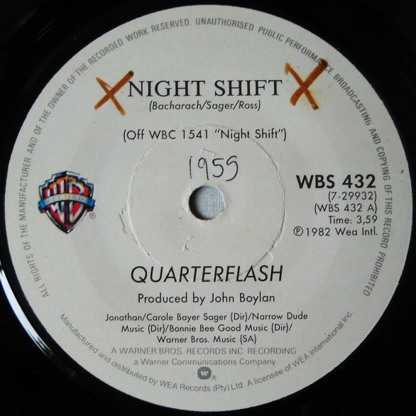 Night Shift Original Soundtrack (1982, Vinyl) - Discogs