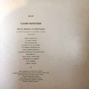 Claudio Monteverdi - Selva Morale E Spirituale And Other Compositions For San Marco In Venice Volume III album cover