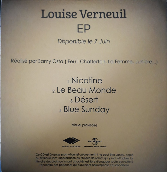 Louise Verneuil EP 2019 CDr Discogs