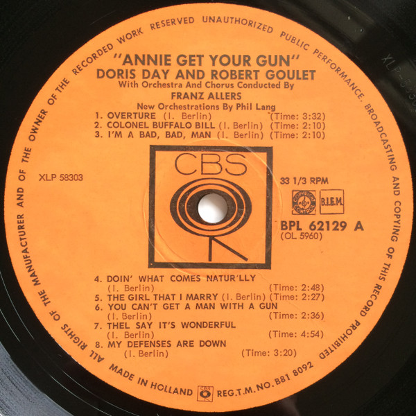 Album herunterladen Doris Day, Robert Goulet - Annie Get Your Gun