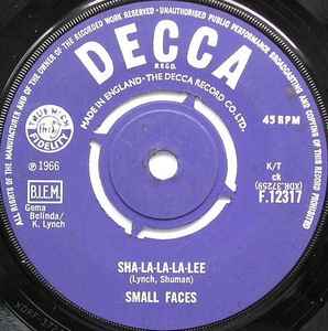Small Faces - Sha-La-La-La-Lee album cover