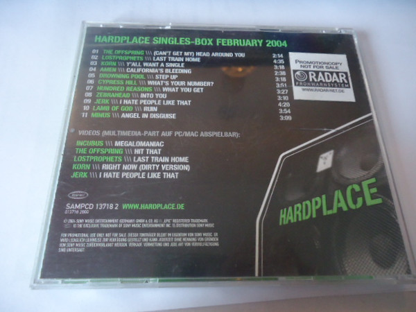 lataa albumi Various - Hardplace Singles Box February 2004