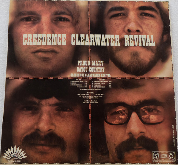 Обложка конверта виниловой пластинки Creedence Clearwater Revival - Proud Mary / Bayou Country 