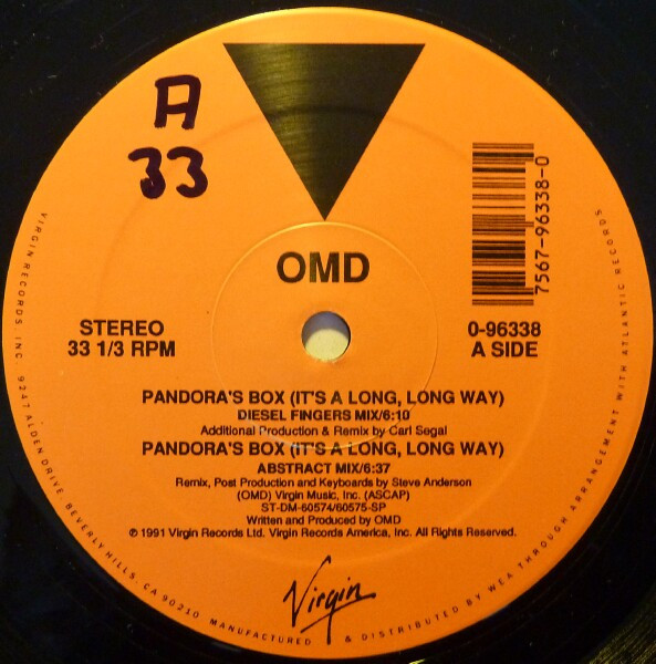 Teknologi Stearinlys Regan OMD – Pandora's Box (It's A Long, Long Way) (1991, Vinyl) - Discogs