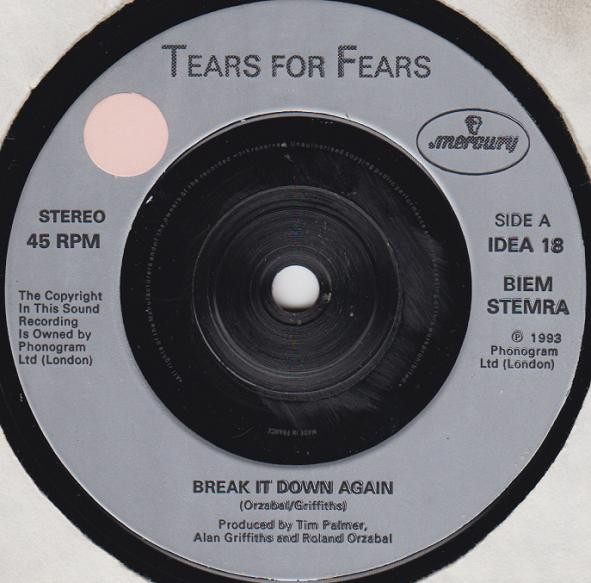 Tears For Fears - Break It Down Again | Mercury (IDEA 18) - 3