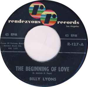Billy Lyons - The Beginning Of Love album cover