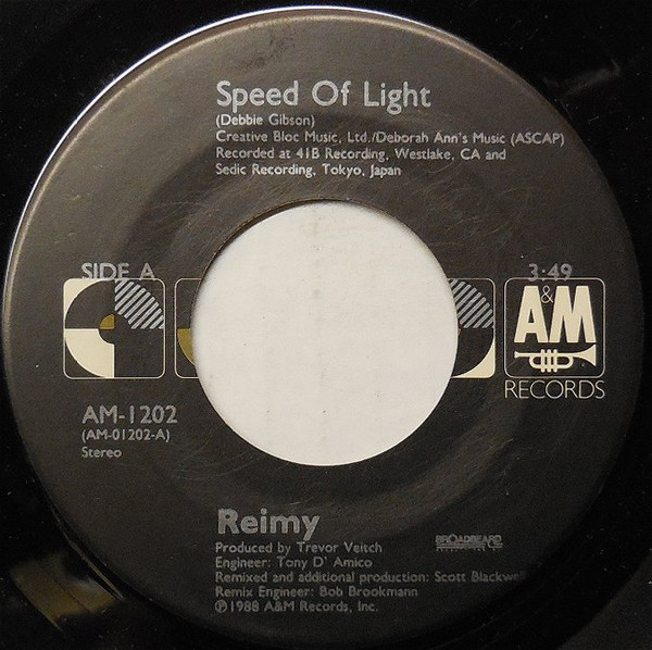 Reimy – Speed Of Light (1988, Vinyl) - Discogs