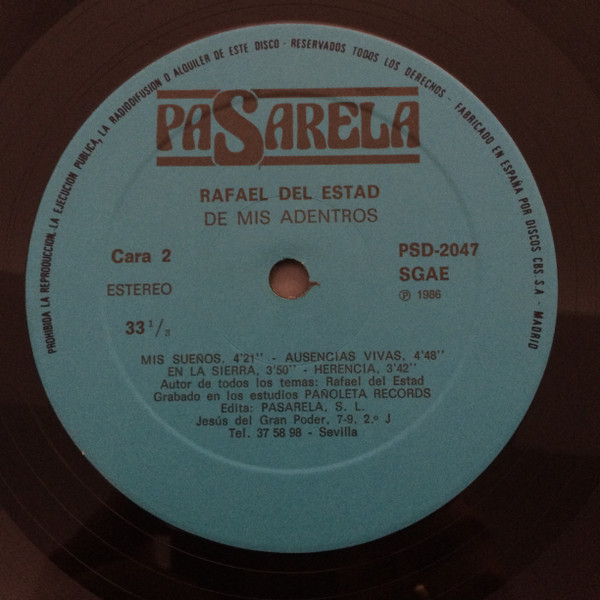 télécharger l'album Rafael Del Estad - De Mis Raices