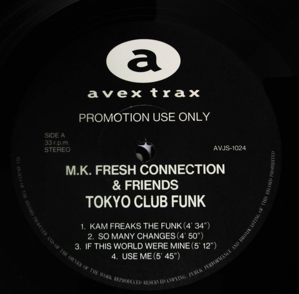 M.K. Fresh Connection & Friends – Tokyo Club Funk (1992, Vinyl 