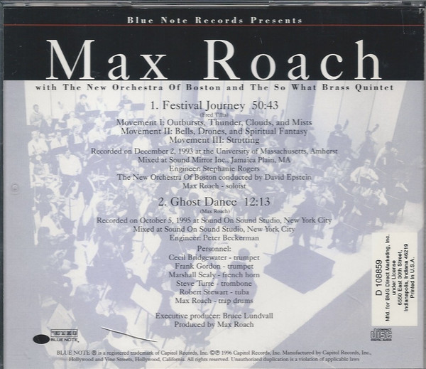 lataa albumi Max Roach - With The New Orchestra Of Boston And The So What Brass Quintet