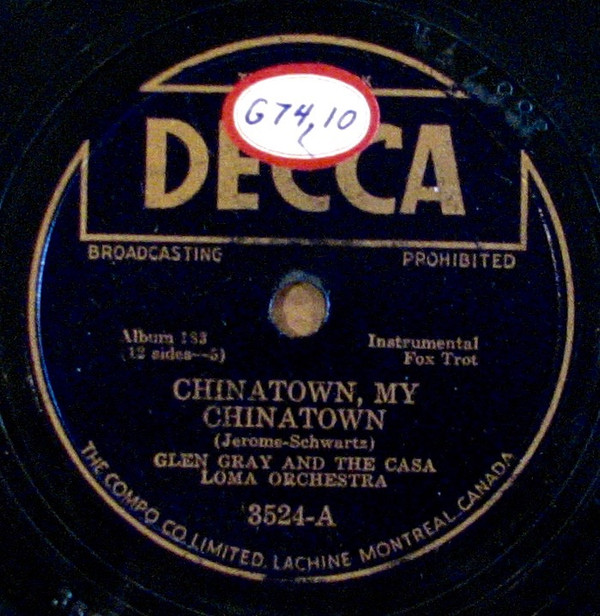 ladda ner album Glen Gray & The Casa Loma Orchestra - Chinatown My Chinatown St Louis Blues