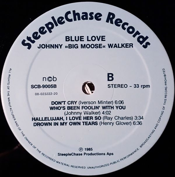 descargar álbum Johnny Big Moose Walker - Blue Love