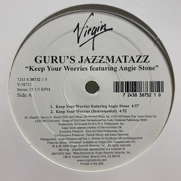 last ned album Guru's Jazzmatazz - Keep Your Worries Lift Your Fist