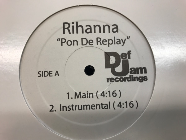 Rihanna – Pon De Replay (2005, Vinyl) - Discogs