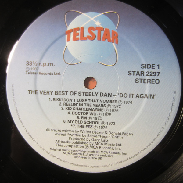 Steely Dan - The Very Best Of Steely Dan - Do It Again | Telstar (STAR 2297) - 3