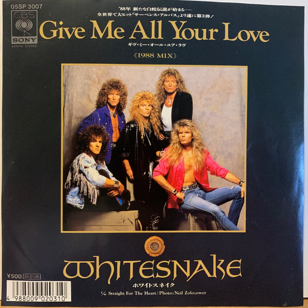 Whitesnake – Give Me All Your Love (1988 Mix) (1988, Vinyl) - Discogs