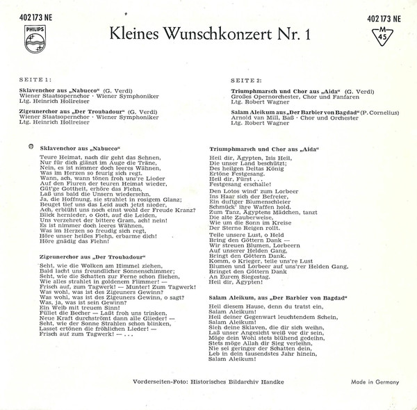 Album herunterladen Various - Kleines Wunschkonzert Nr 1