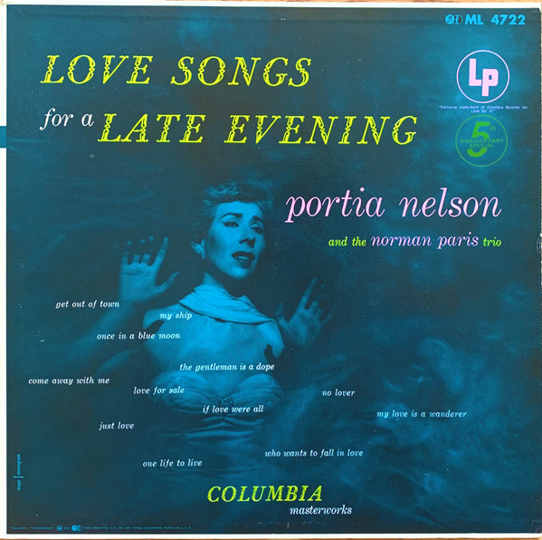 Portia Nelson – Love Songs For A Late Evening (1953, Vinyl) - Discogs