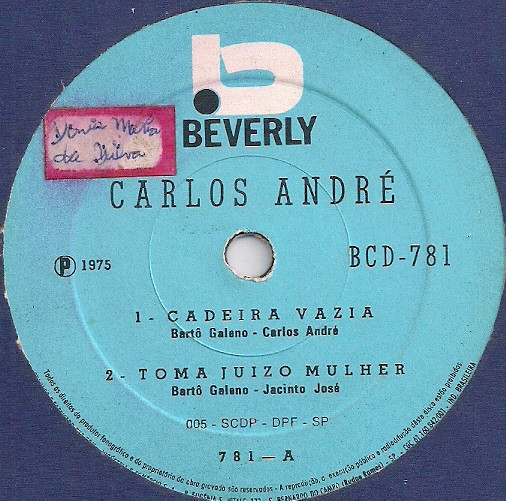 télécharger l'album Carlos André - Cadeira Vazia Toma Juízo Mulher Vou Dormir No Chão Amor Vagabundo