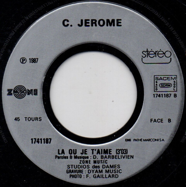 lataa albumi C Jérôme - Cest La Nuit Là Où Je Taime