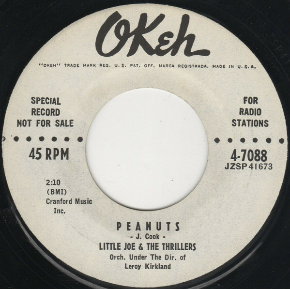 Little Joe & The Thrillers – Peanuts (1957, Vinyl) - Discogs