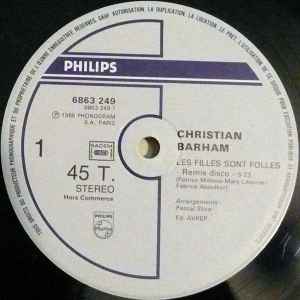 Christian Barham - Les Filles Sont Folles album cover