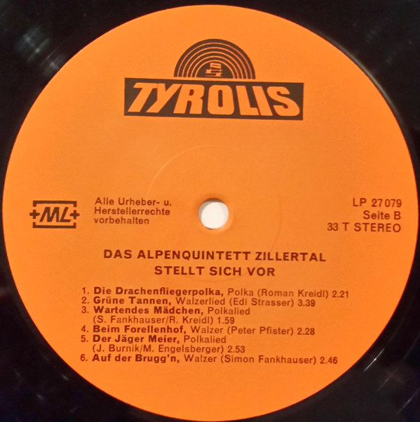 baixar álbum Das Alpenquintett Zillertal - Das Alpenquintett Zillertal Stellt Sich Vor