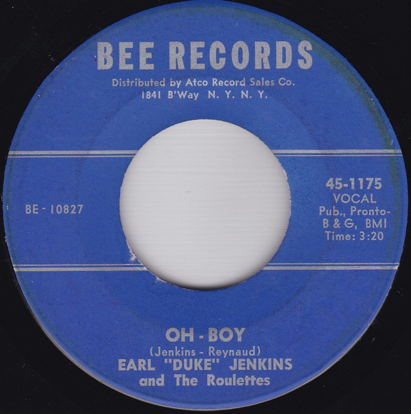 Album herunterladen Earl Duke Jenkins And The Roulettes - Oh Boy