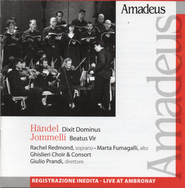 Album herunterladen Händel, Jommelli, Rachel Redmond, Marta Fumagalli, Ghislieri Choir & Consort, Giulio Prandi - Dixit Dominus Beatus Vir