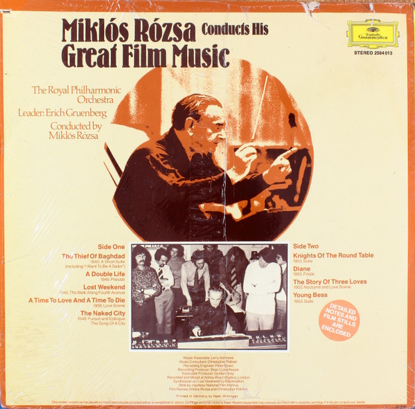baixar álbum Miklós Rózsa, The Royal Philharmonic Orchestra - Miklós Rózsa Conducts His Great Film Music