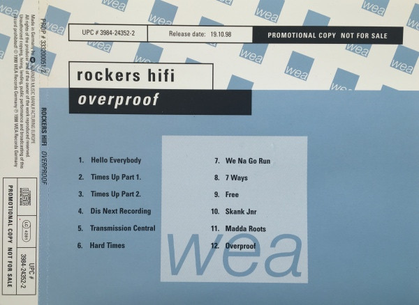 Rockers Hi-Fi – Overproof (1998, Vinyl) - Discogs