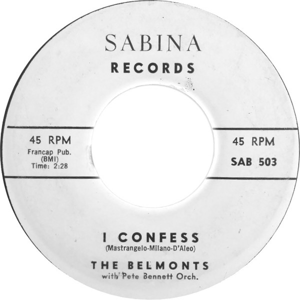 last ned album The Belmonts - I Confess