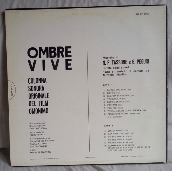 baixar álbum Nino Tassone, Gino Peguri - Ombre Vive