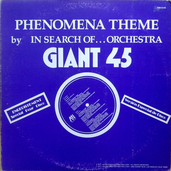 In Search Of  Orchestra – Phenomena Theme (1977, Vinyl) - Discogs