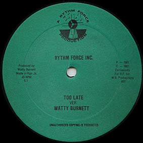 descargar álbum Watty Burnett - Too Late