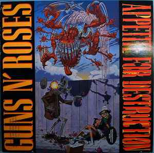 Guns N' Roses – Appetite For Destruction (1987, Uncensored Cover