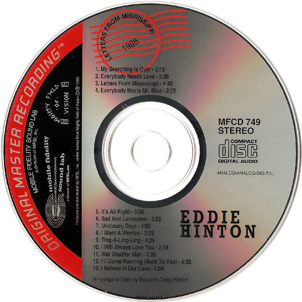 télécharger l'album Eddie Hinton - Letters From Mississippi