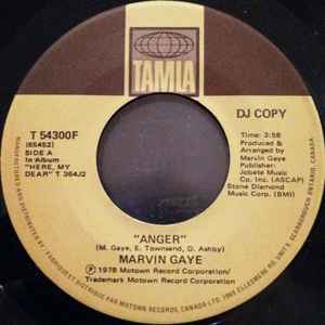 Marvin Gaye - Anger album cover