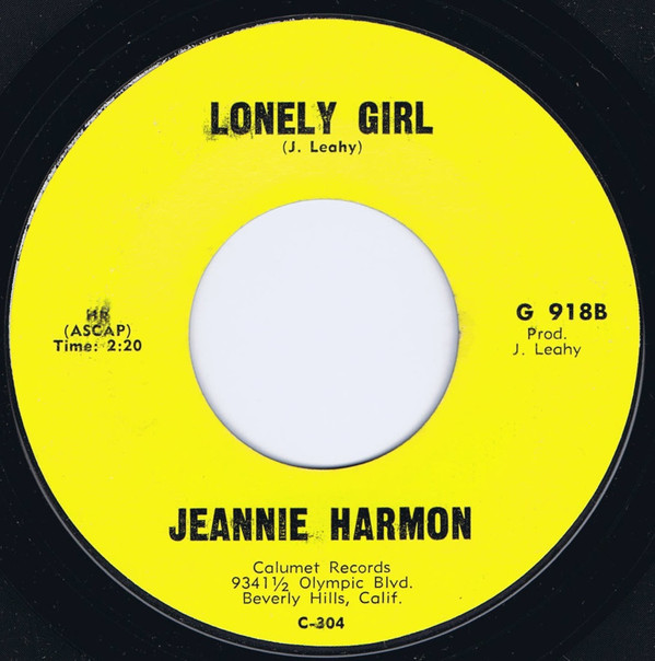 lataa albumi Jeannie Harmon - My Room Lonely Girl