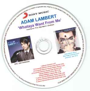 Adam Lambert - Whataya Want From Me album cover