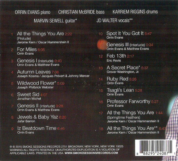 last ned album Orrin Evans - The Evolution Of Oneself