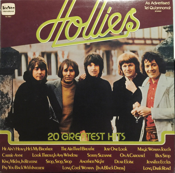 The Hollies – 20 Greatest Hits (1977, Vinyl) - Discogs