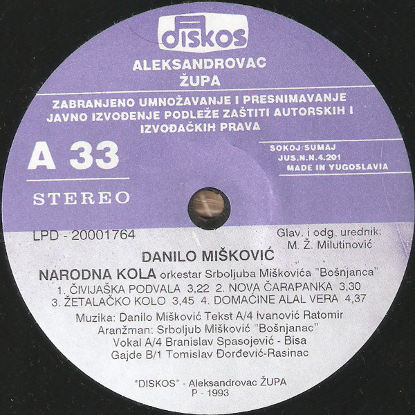 ladda ner album Danilo Mišković - Narodna Kola