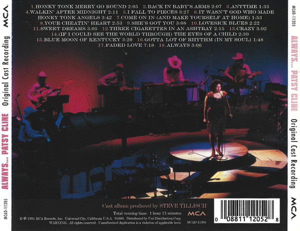 descargar álbum Mandy Barnett - The Original Nashville Cast Recordings Of Always Patsy Cline Live At The Ryman Auditorium