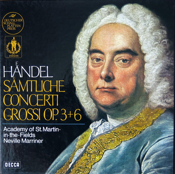 Handel - Academy Of St Martin-in-the-Fields, Neville Marriner – Concerti  Grossi, Op. 3 & Op. 6 (1995, CD) - Discogs