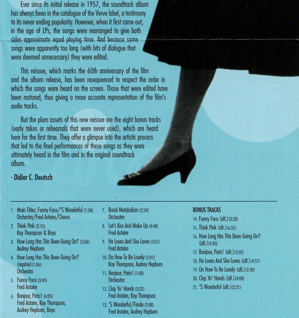 baixar álbum Fred Astaire, Audrey Hepburn, Kay Thompson - Funny Face Original Soundtrack Recording 60th Anniversary