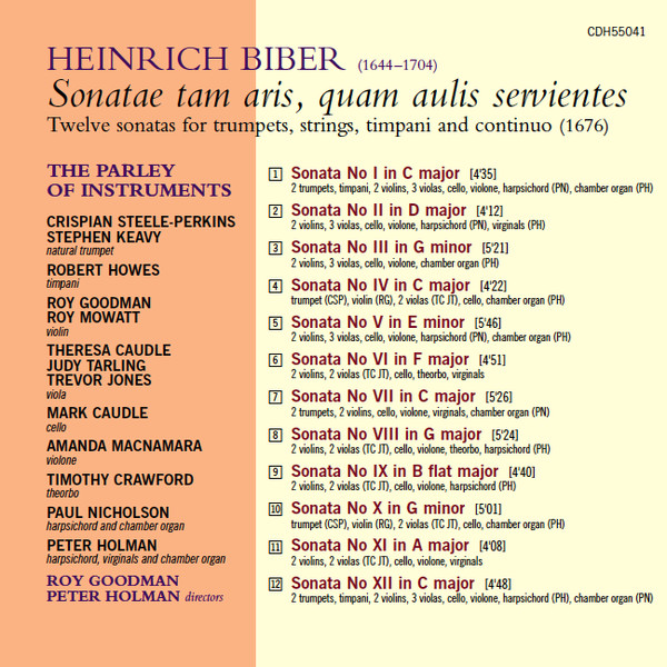 lataa albumi Heinrich Biber The Parley Of Instruments - Sonatae Tam Aris Quam Aulis Servientes