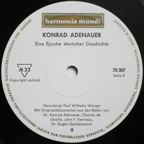 last ned album Konrad Adenauer - Eine Epoche Deutscher Geschichte